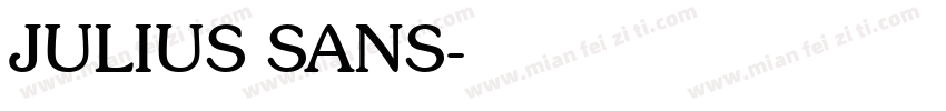 JULIUS SANS字体转换